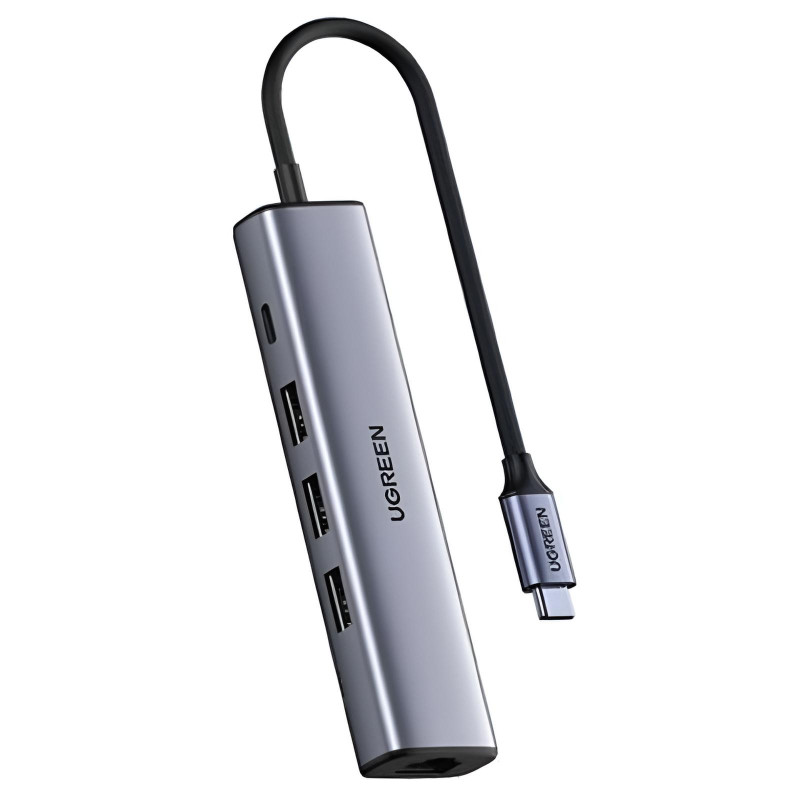 Adaptateur Multifonction Ugreen CM475 Type-C Gris