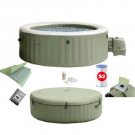 Spa Gonflable Intex 28426NP 4 Places Ronde Olive  En Tunisie