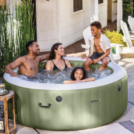 Spa Gonflable Intex 28426NP 4 Places Ronde Olive  En Tunisie