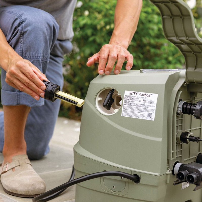 Spa Gonflable Intex 28428NP 6 Places Ronde Olive  En Tunisie