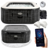 Spa Gonflable Intex 28450 4 Places Carré Ardoise En Tunisie