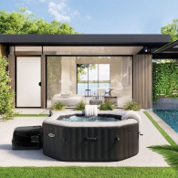 Spa Gonflable Intex 28458 4 Places Octogonale Carbone En Tunisie
