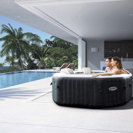 Spa Gonflable Intex 28462 6 Places Octogonale Carbone En Tunisie