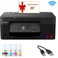 Imprimante Canon Multifonction Pixma G3470 Couleur Réservoir Intégré Wifi Noir