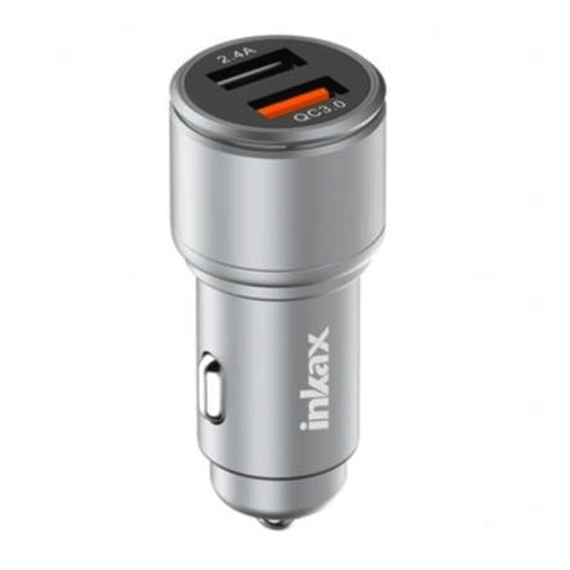Chargeur Voiture Inkax CA27 Avec Câble Type-C Silver en Tunisie