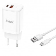 Chargeur Smartphone Inkax HC05 2 Ports Type-C Blanc en Tunisie