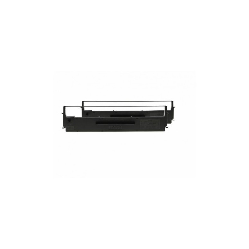 Pack de 2 Ruban Original EPSON C13S015613BA - Noir