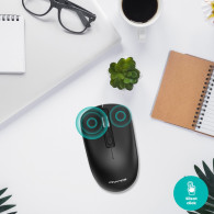 Souris Sans Fil Advance Slimfit Noir En Tunisie