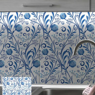 Carreau Boss Tape En PVC 30 x 30 cm Traditionnel Bleu En Tunisie