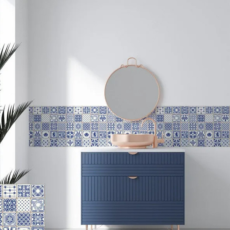 Carreau Boss Tape En PVC 30 x 30 cm Indigo En Tunisie