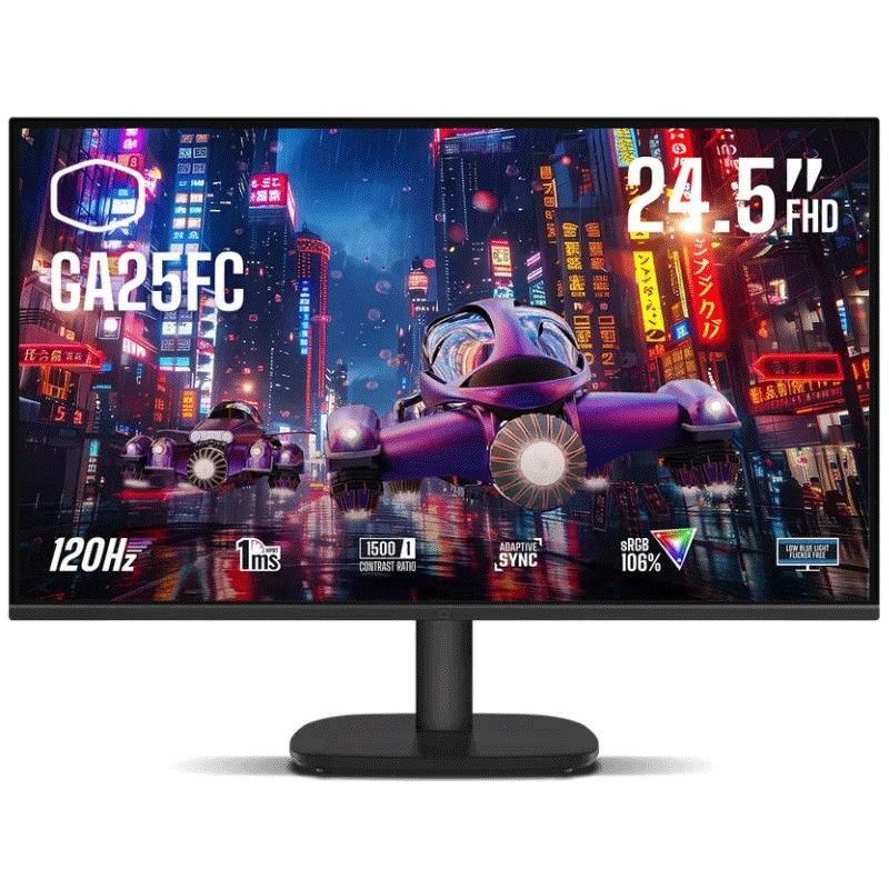 Ecran Gaming Cooler Master GA25FC 24.5'' Full HD 120Hz IPS Noir en Tunisie