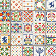 Carreau Boss Tape En PVC 30 x 30 cm Floral En Tunisie