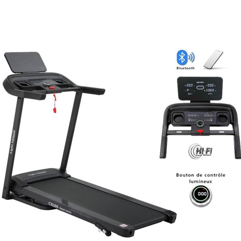 Tapis Roulant Light Fitness CX100 Noir en Tunisie