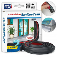 Barrière d'Eau Boss Tape Auto-Adhésif 1m Noir en Tunisie