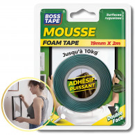 Ruban Double Face Boss Tape 2m Noir en Tunisie
