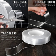 Ruban Double Face Boss Tape 1m Transparent en Tunisie