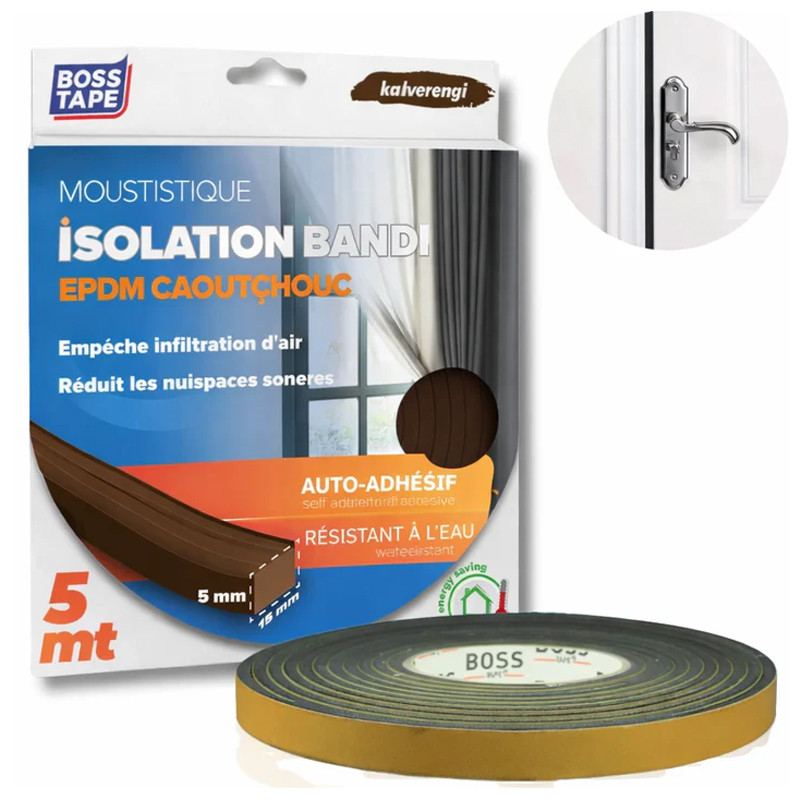 Joint Isolation Porte et Fenêtre Boss Tape 15mm x 5 mètres en Tunisie