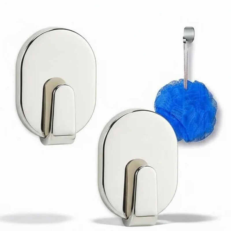 Pack de 2 Crochets Mural Boss Tape 33×44 mm Inox En Tunisie