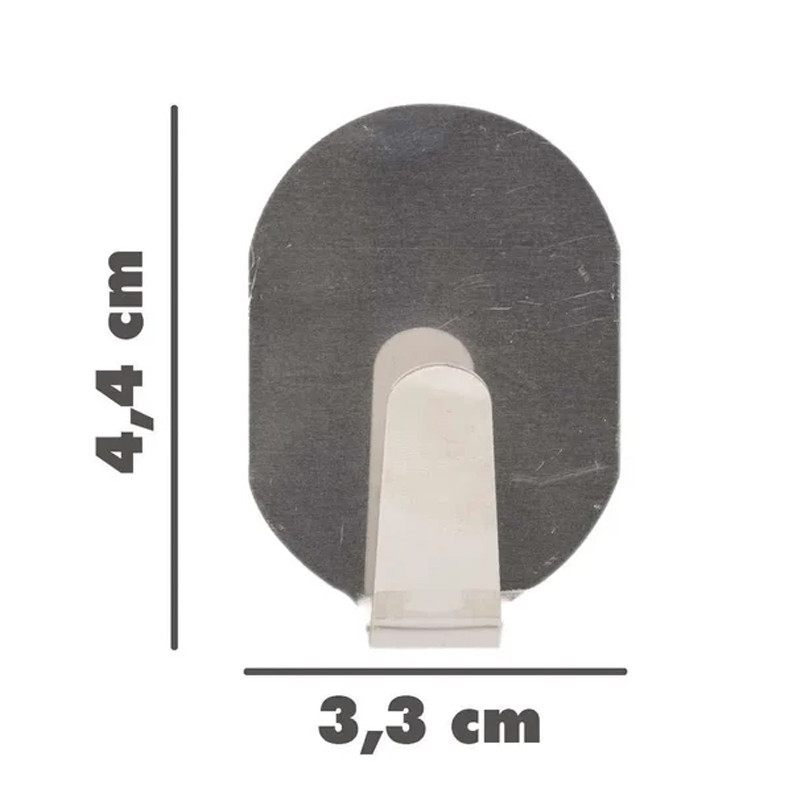 Pack de 2 Crochets Mural Boss Tape 33×44 mm Inox En Tunisie