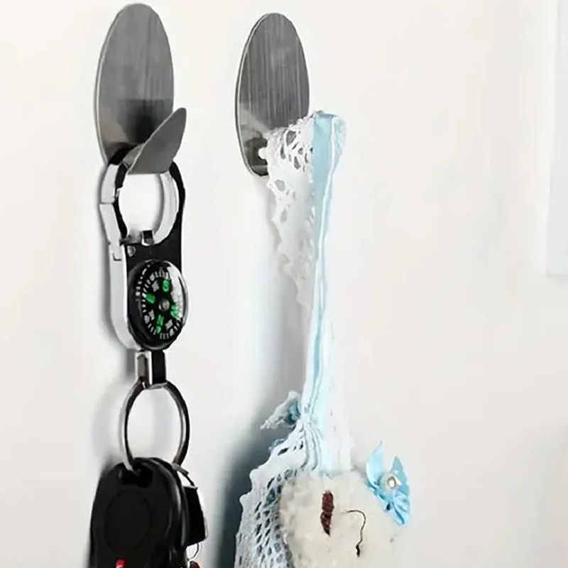 Pack de 2 Crochets Mural Boss Tape 33×44 mm Inox En Tunisie