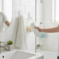 Pack de 2 Crochets Mural Boss Tape 33×44 mm Transparent En Tunisie