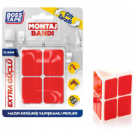 Pack De 12 Rubans De Montage Boss Tape Double Face 25x30mm en Tunisie