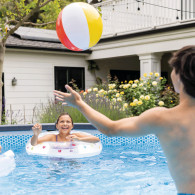 Piscine Tubulaire Intex Graphite Rond 4,78 x 1,24 m Gris en Tunisie