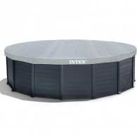 Piscine Tubulaire Intex Graphite Rond 4,78 x 1,24 m Gris en Tunisie