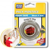 Rubans De Montage Boss Tape Double Face 2m Blanc En Tunisie
