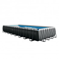 Piscine Tubulaire Intex Ultra XTR Rectangulaire 9.75 x 4.88 x 1.32 m Gris en Tunisie