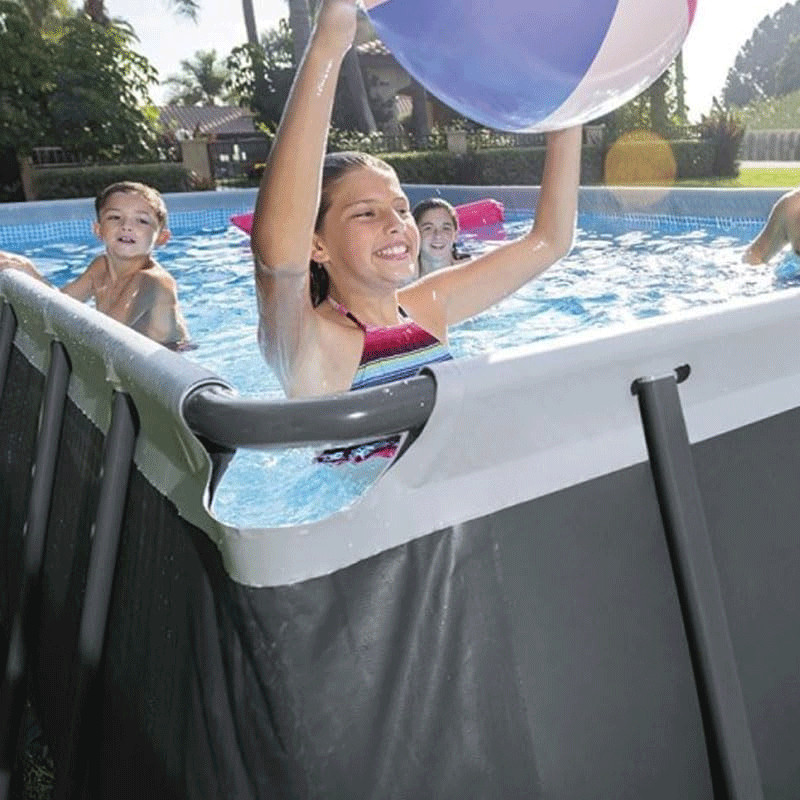 Piscine Tubulaire Intex Ultra XTR Rectangulaire 9.75 x 4.88 x 1.32 m Gris en Tunisie