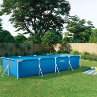Piscine Tubulaire Intex Metal Frame Junior Rectangulaire 4.50 x 2.20 x 0.84 m Bleu en Tunisie