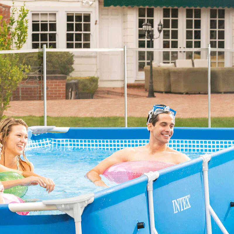Piscine Tubulaire Intex Metal Frame Junior Rectangulaire 4.50 x 2.20 x 0.84 m Bleu en Tunisie