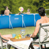 Piscine Tubulaire Intex Metal Frame Junior Rectangulaire 4.50 x 2.20 x 0.84 m Bleu en Tunisie
