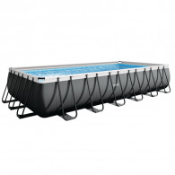 Piscine Tubulaire Intex Ultra XTR Rectangulaire 7.32x3.66x1.32 m Gris EN Tunisie