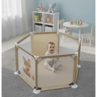 Parc de Jeu Sécurisé Pour Bébé Beige en Tunisie