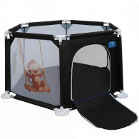 Parc de Jeu Sécurisé Pour Bébé Noir en Tunisie