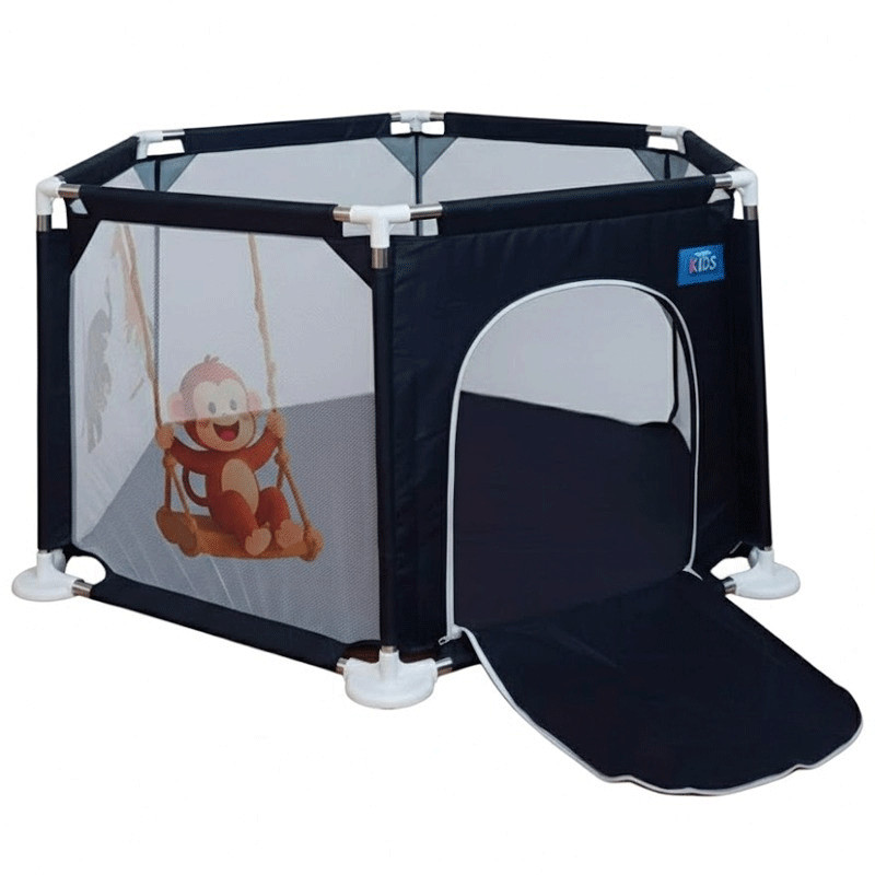 Parc de Jeu Sécurisé Pour Bébé Bleu Marine en Tunisie