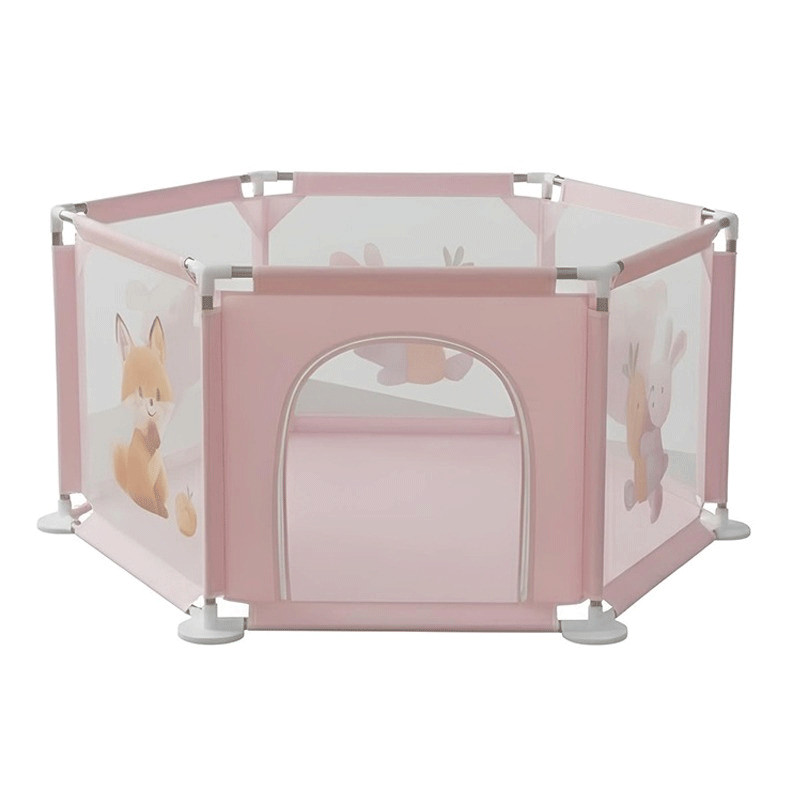 Parc de Jeu Sécurisé Pour Bébé Rose en Tunisie