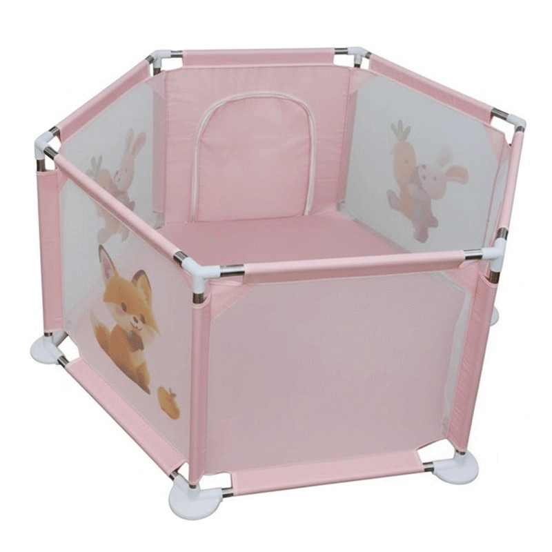 Parc de Jeu Sécurisé Pour Bébé Rose en Tunisie