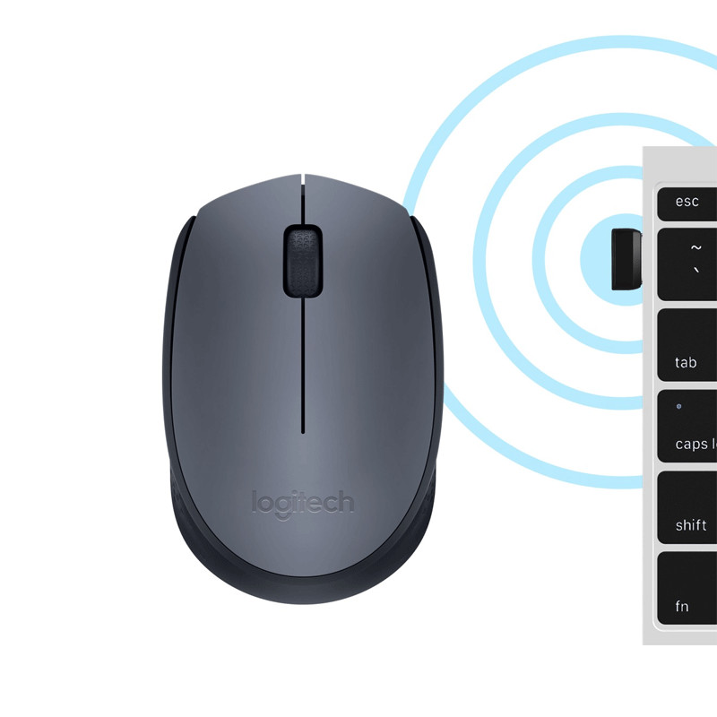 Souris Sans Fil Logitech M170 Gris en Tunisie