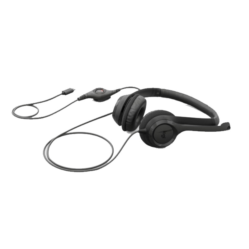 Casque Filaire Logitech H390 USB-C Noir en Tunisie