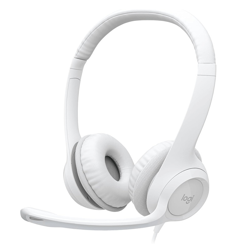 Casque Filaire Logitech H390 USB-A Blanc en Tunisie