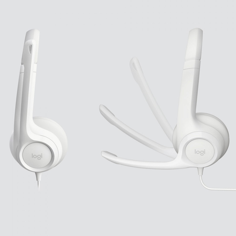 Casque Filaire Logitech H390 USB-A Blanc en Tunisie