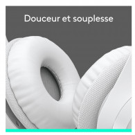 Casque Filaire Logitech H390 USB-A Blanc en Tunisie