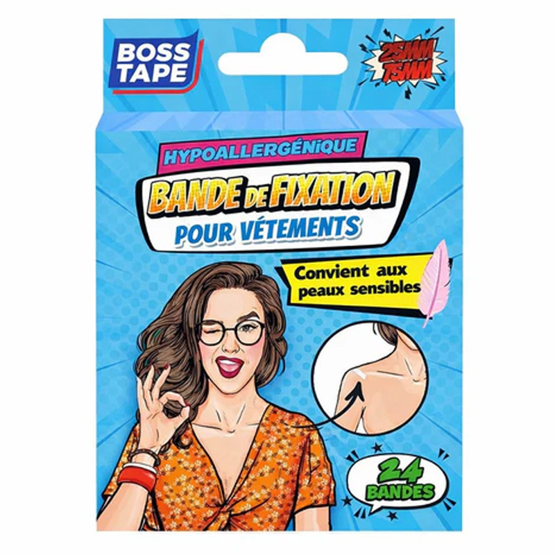 Fixation De Vêtements Adhésif Boss Tape 24 pièces Transparent en Tunisie