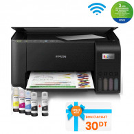 Imprimante Epson EcoTank L3251 Multifonction 3en1 à Réservoir Intégré Couleur A4 Wifi (C11CJ67409) en Tunisie
