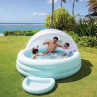 Petite piscine avec ombrelle Intex Rond 60,96 x 16,51 x 41,28 cm pastelle en Tunisie