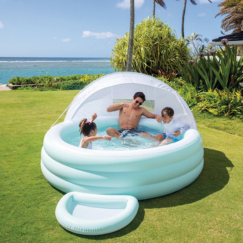 Petite piscine avec ombrelle Intex Rond 60,96 x 16,51 x 41,28 cm pastelle en Tunisie