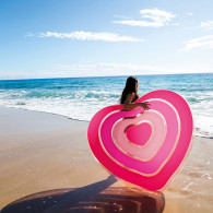 Matelas Gonflable Coeur Intex 58727 Rose En Tunisie